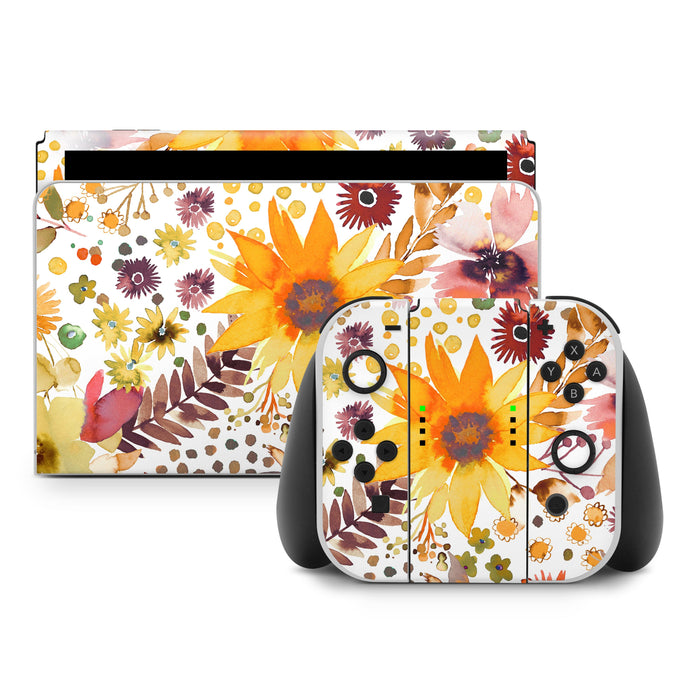 Summer Watercolor Sunflowers - Nintendo Switch Skin - eZthings USA WE SORT ALL THE CRAZIEST GADGETS, GIZMOS, TOYS & TECHNOLOGY, SO YOU DON'T HAVE TO.