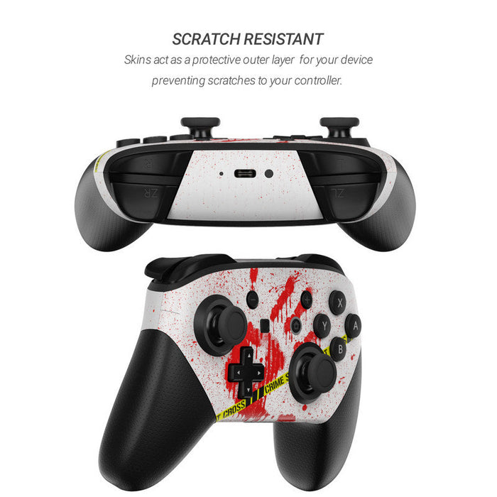 Crime Scene Revisited - Nintendo Switch Pro Controller Skin - eZthings USA WE SORT ALL THE CRAZIEST GADGETS, GIZMOS, TOYS & TECHNOLOGY, SO YOU DON'T HAVE TO.