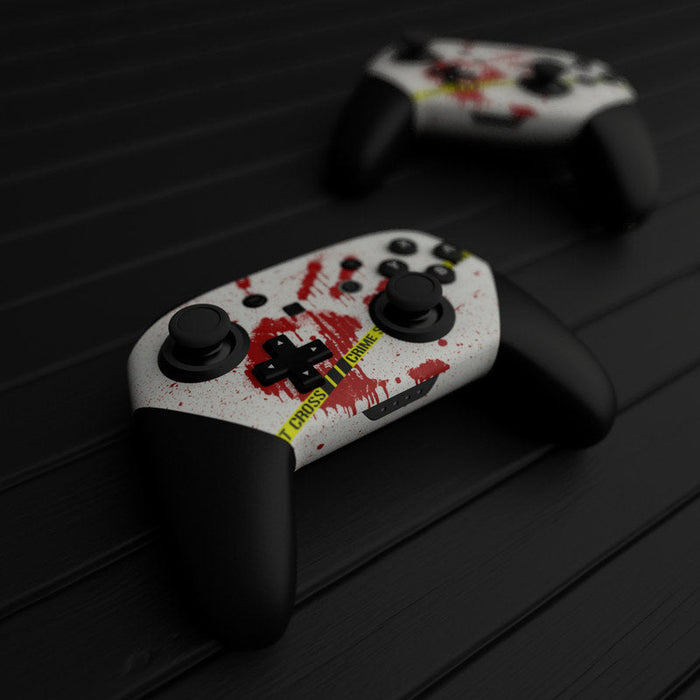 Crime Scene Revisited - Nintendo Switch Pro Controller Skin - eZthings USA WE SORT ALL THE CRAZIEST GADGETS, GIZMOS, TOYS & TECHNOLOGY, SO YOU DON'T HAVE TO.