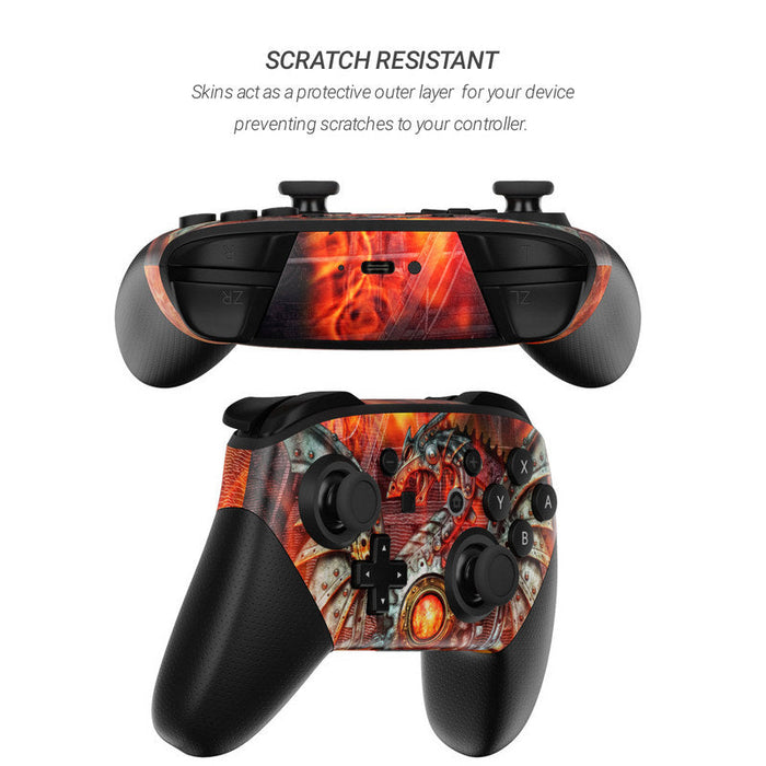 Furnace Dragon - Nintendo Switch Pro Controller Skin - eZthings USA WE SORT ALL THE CRAZIEST GADGETS, GIZMOS, TOYS & TECHNOLOGY, SO YOU DON'T HAVE TO.