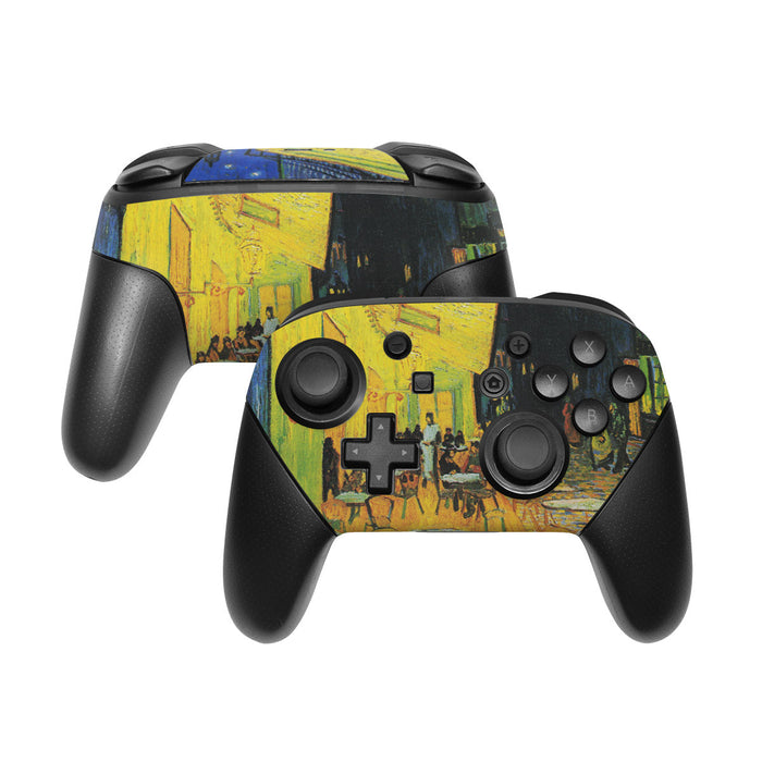 Cafe Terrace At Night - Nintendo Switch Pro Controller Skin