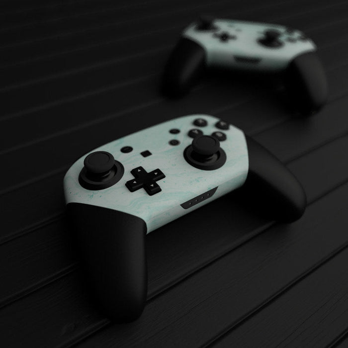 Winter Green Marble - Nintendo Switch Pro Controller Skin