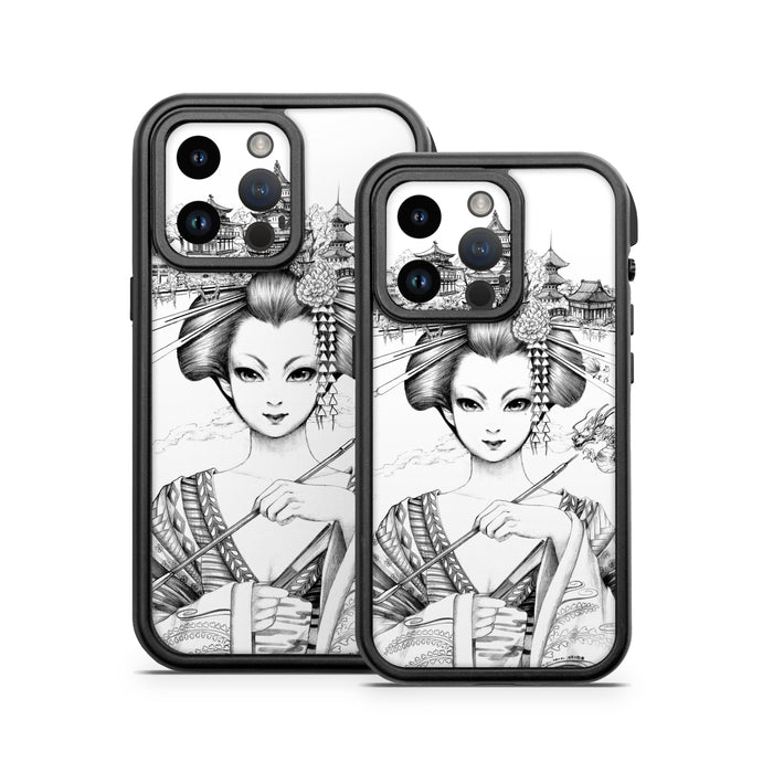 Geisha Sketch - Otterbox Fre iPhone 14 Case Skin