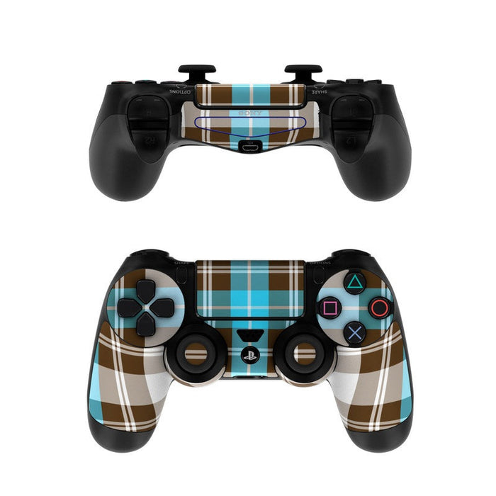 Turquoise Plaid - Sony PS4 Controller Skin