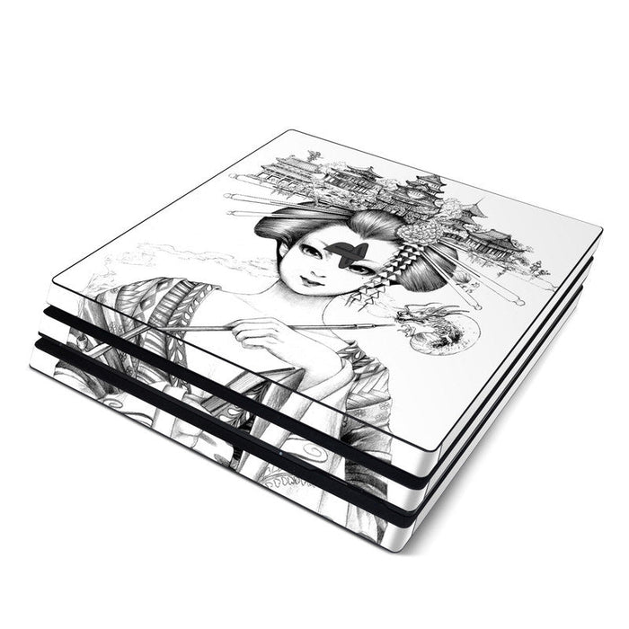 Geisha Sketch - Sony PS4 Pro Skin