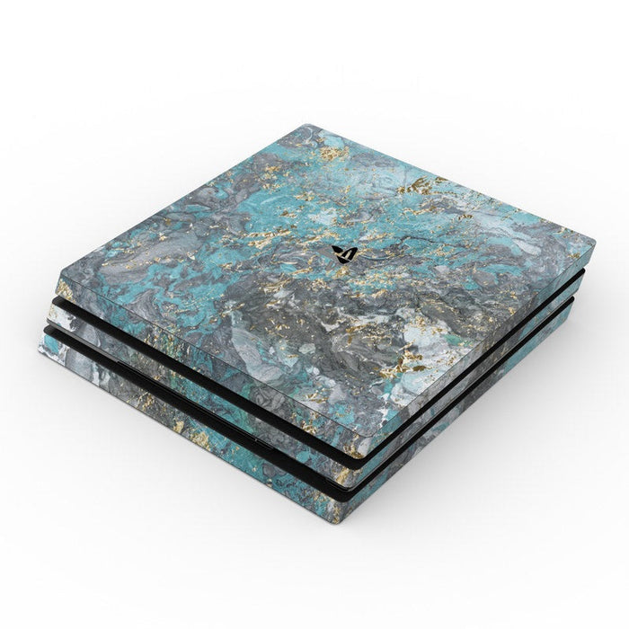 Gilded Glacier Marble - Sony PS4 Pro Skin