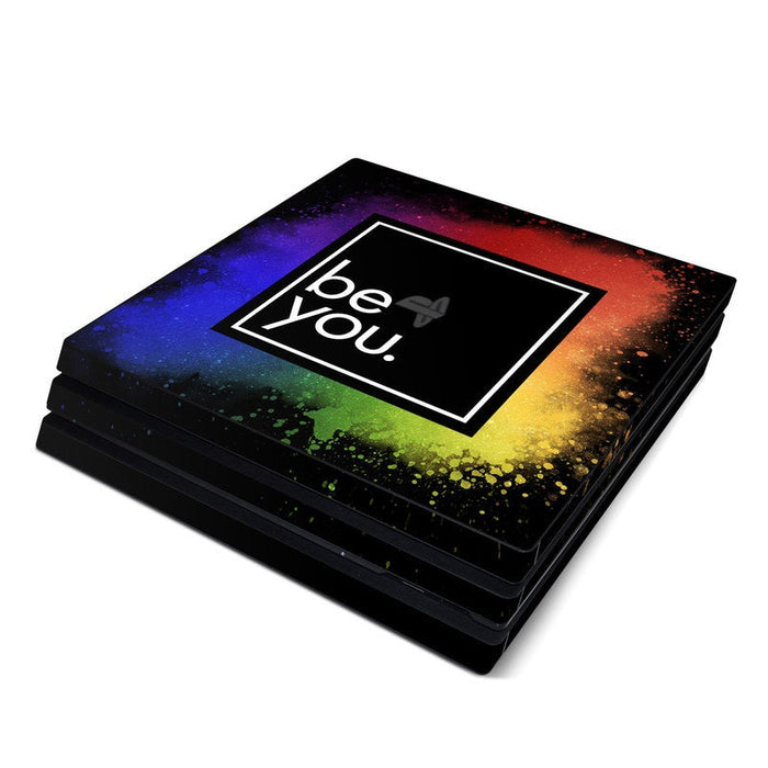 Just Be You - Sony PS4 Pro Skin - eZthings USA WE SORT ALL THE CRAZIEST GADGETS, GIZMOS, TOYS & TECHNOLOGY, SO YOU DON'T HAVE TO.