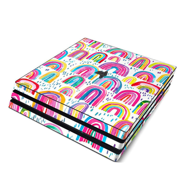 Watercolor Rainbows - Sony PS4 Pro Skin
