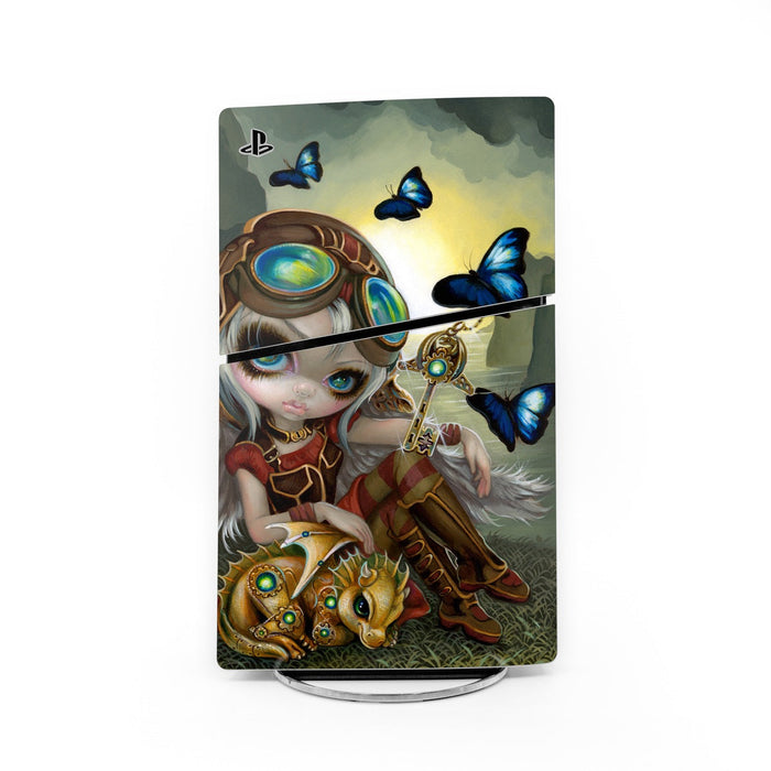 Clockwork Dragonling - Sony PS5 Slim Skin - eZthings USA WE SORT ALL THE CRAZIEST GADGETS, GIZMOS, TOYS & TECHNOLOGY, SO YOU DON'T HAVE TO.