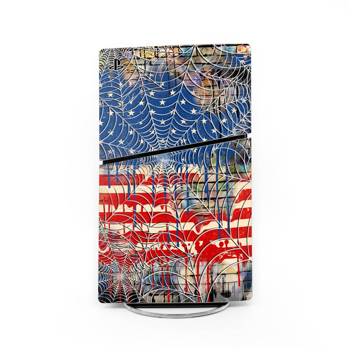Cobweb Flag - Sony PS5 Slim Skin