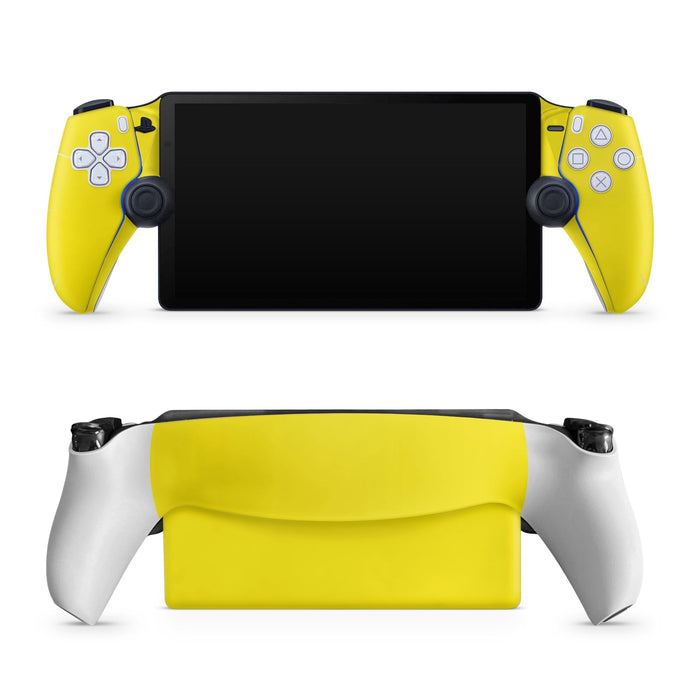 Solid State Yellow - Sony PlayStation Portal Skin - eZthings USA WE SORT ALL THE CRAZIEST GADGETS, GIZMOS, TOYS & TECHNOLOGY, SO YOU DON'T HAVE TO.