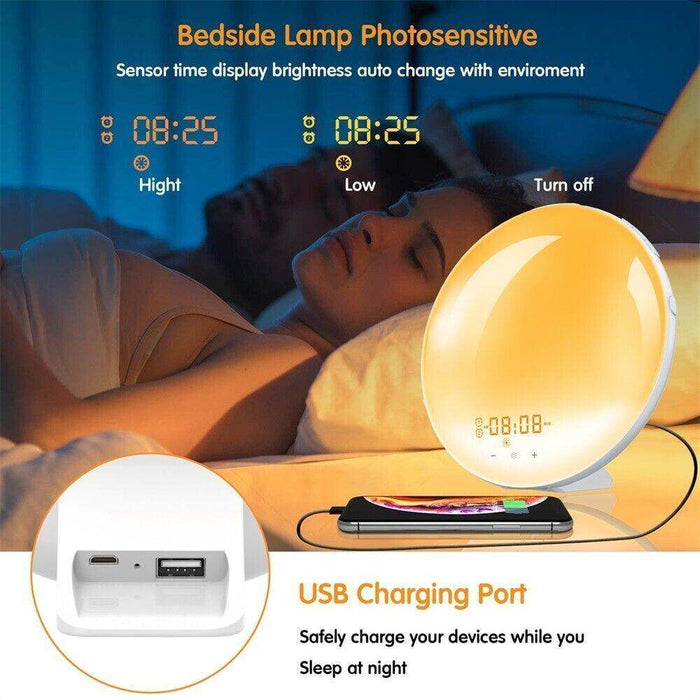 Wake Up Sunrise Simulation Alarm Clock - eZthings USA WE SORT ALL THE CRAZIEST GADGETS, GIZMOS, TOYS & TECHNOLOGY, SO YOU DON'T HAVE TO.