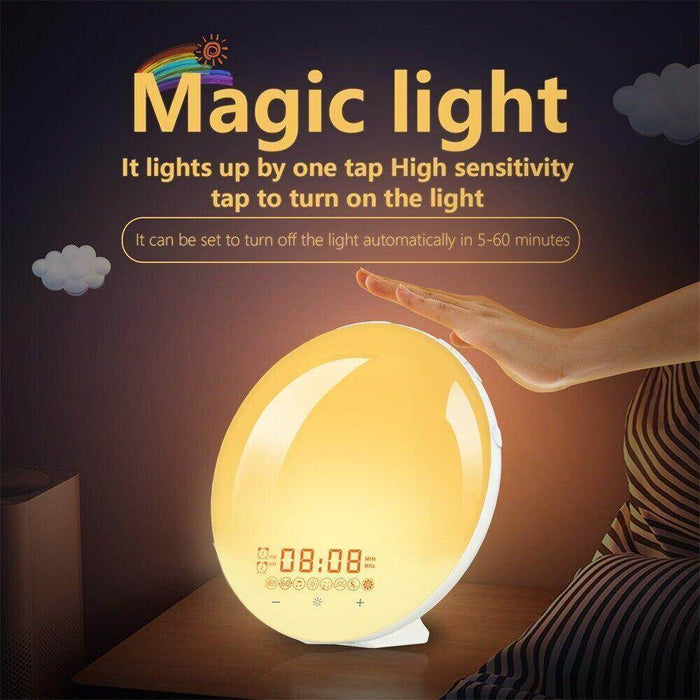 Wake Up Sunrise Simulation Alarm Clock - eZthings USA WE SORT ALL THE CRAZIEST GADGETS, GIZMOS, TOYS & TECHNOLOGY, SO YOU DON'T HAVE TO.