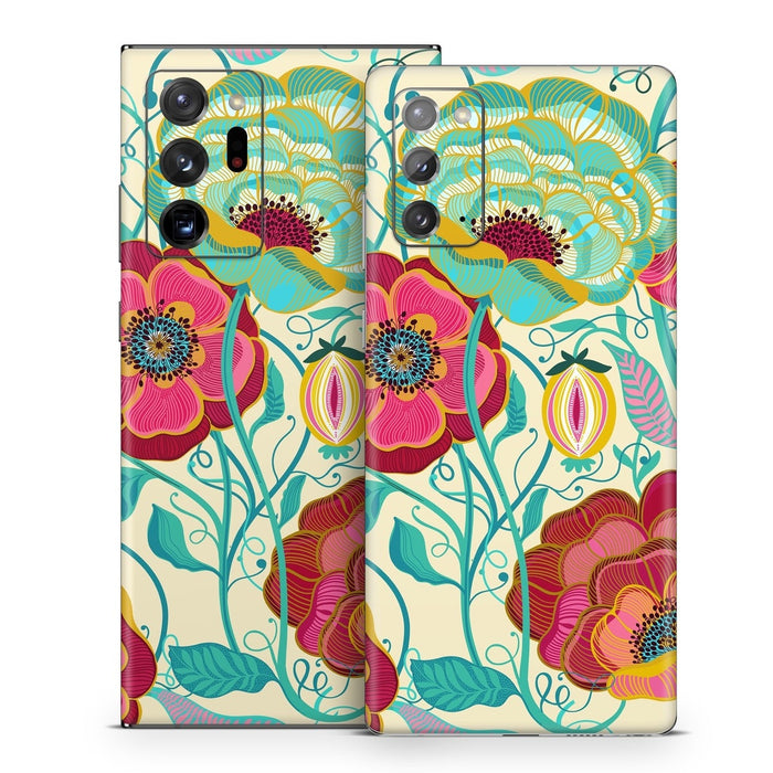 Golden Flowers - Samsung Galaxy Note 20 Skin
