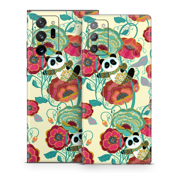 Panda Flowers - Samsung Galaxy Note 20 Skin