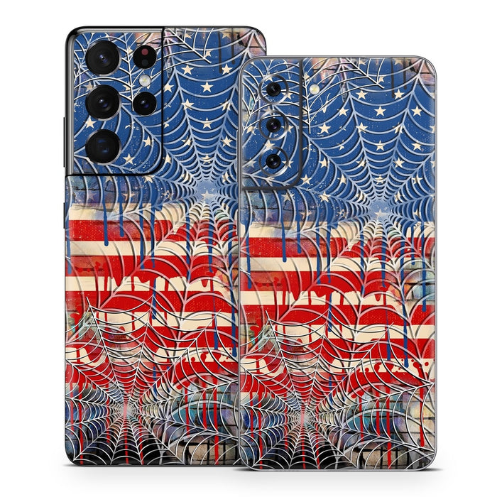 Cobweb Flag - Samsung Galaxy S21 Skin