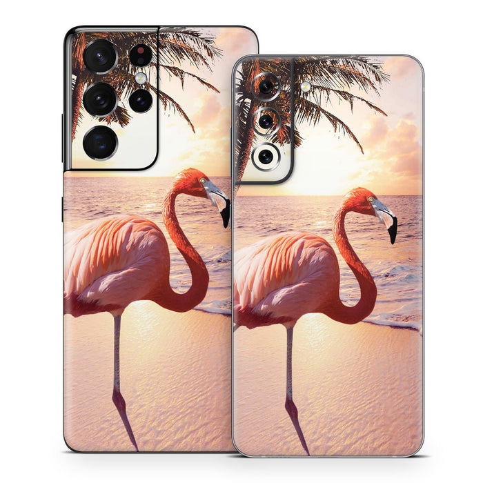Flamingo Palm - Samsung Galaxy S21 Skin