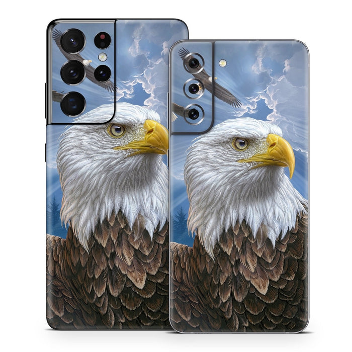 Guardian Eagle - Samsung Galaxy S21 Skin - eZthings USA WE SORT ALL THE CRAZIEST GADGETS, GIZMOS, TOYS & TECHNOLOGY, SO YOU DON'T HAVE TO.