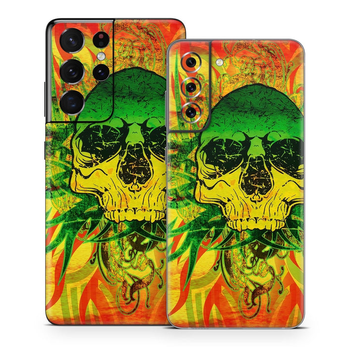 Hot Tribal Skull - Samsung Galaxy S21 Skin