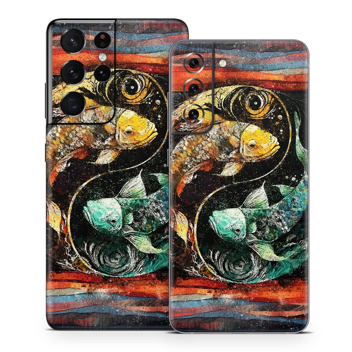 Koi Fish Yin Yang - Samsung Galaxy S21 Skin