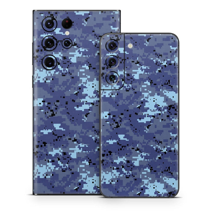 Digital Sky Camo - Samsung Galaxy S22 Skin - eZthings USA WE SORT ALL THE CRAZIEST GADGETS, GIZMOS, TOYS & TECHNOLOGY, SO YOU DON'T HAVE TO.