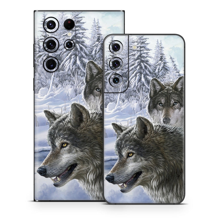 Snow Wolves - Samsung Galaxy S22 Skin