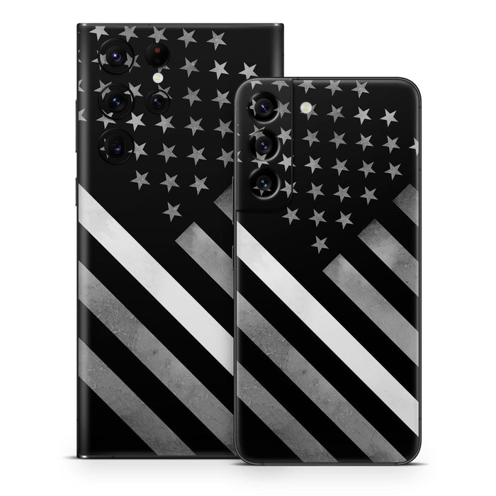 Thin White Line Hero - Samsung Galaxy S22 Skin - eZthings USA WE SORT ALL THE CRAZIEST GADGETS, GIZMOS, TOYS & TECHNOLOGY, SO YOU DON'T HAVE TO.