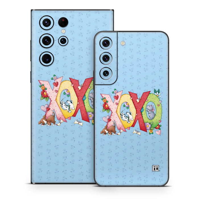 XOXO Puppies - Samsung Galaxy S22 Skin