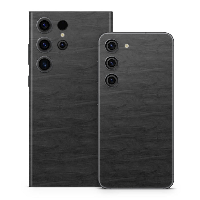 Black Woodgrain - Samsung Galaxy S23 Skin