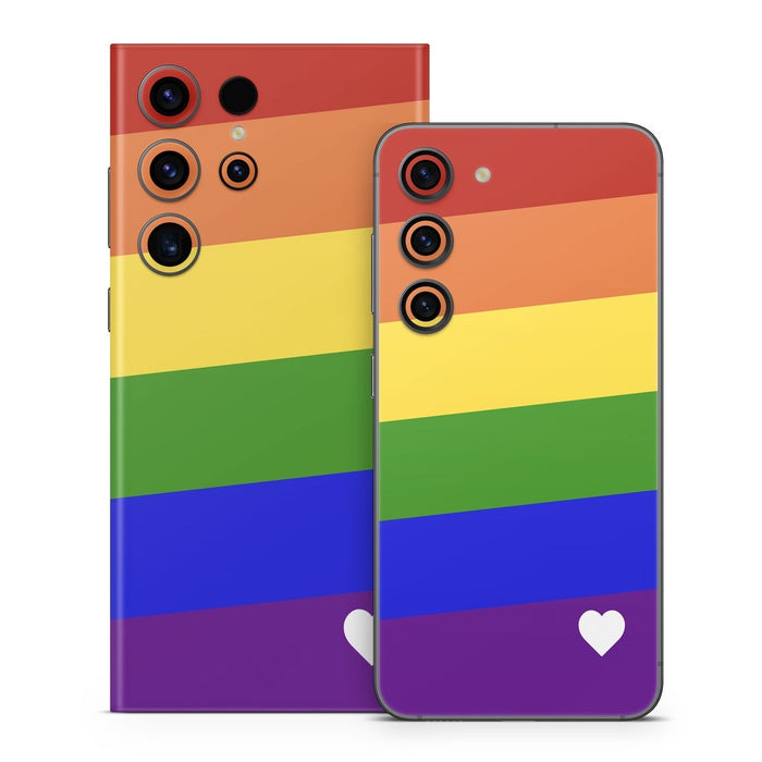 Rainbow Stripe - Samsung Galaxy S23 Skin - eZthings USA WE SORT ALL THE CRAZIEST GADGETS, GIZMOS, TOYS & TECHNOLOGY, SO YOU DON'T HAVE TO.