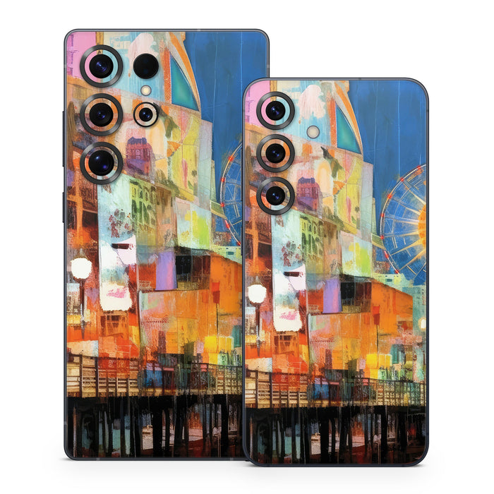 Boardwalk Memories - Samsung Galaxy S25 Skin - eZthings USA WE SORT ALL THE CRAZIEST GADGETS, GIZMOS, TOYS & TECHNOLOGY, SO YOU DON'T HAVE TO.