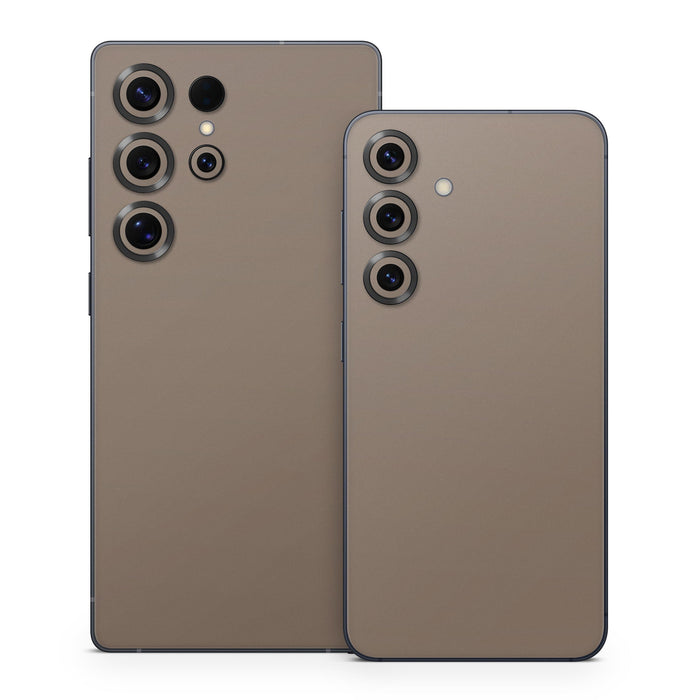 Solid State Flat Dark Earth - Samsung Galaxy S25 Skin