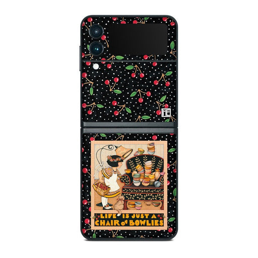 Chair of Bowlies - Samsung Galaxy Z Flip 3 Skin - eZthings USA WE SORT ALL THE CRAZIEST GADGETS, GIZMOS, TOYS & TECHNOLOGY, SO YOU DON'T HAVE TO.