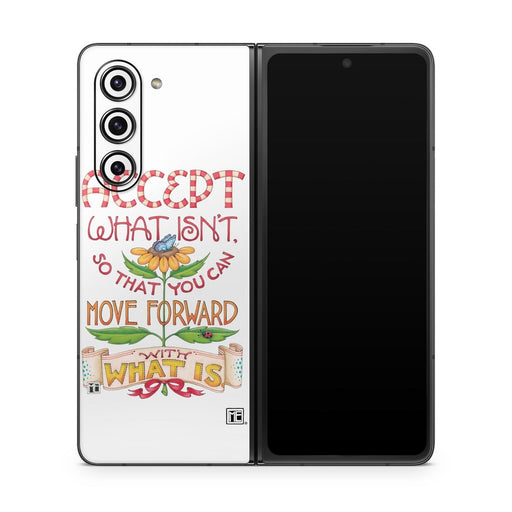 Accept What Isn't - Samsung Galaxy Z Fold5 Skin - eZthings USA WE SORT ALL THE CRAZIEST GADGETS, GIZMOS, TOYS & TECHNOLOGY, SO YOU DON'T HAVE TO.