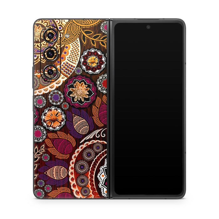 Autumn Mehndi - Samsung Galaxy Z Fold5 Skin