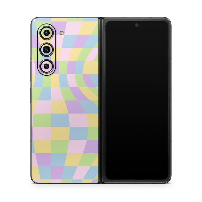 Bold Forms Warm - Samsung Galaxy Z Fold5 Skin - eZthings USA WE SORT ALL THE CRAZIEST GADGETS, GIZMOS, TOYS & TECHNOLOGY, SO YOU DON'T HAVE TO.