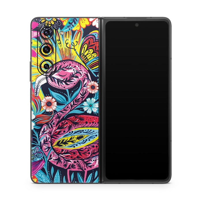 Flashy Flamingo - Samsung Galaxy Z Fold5 Skin