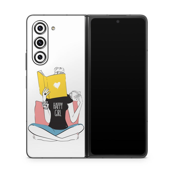 Happy Girl - Samsung Galaxy Z Fold5 Skin