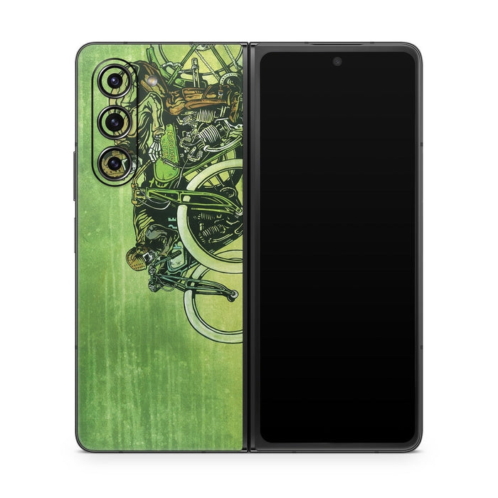 Board Track Racers - Samsung Galaxy Z Fold5 Skin - eZthings USA WE SORT ALL THE CRAZIEST GADGETS, GIZMOS, TOYS & TECHNOLOGY, SO YOU DON'T HAVE TO.