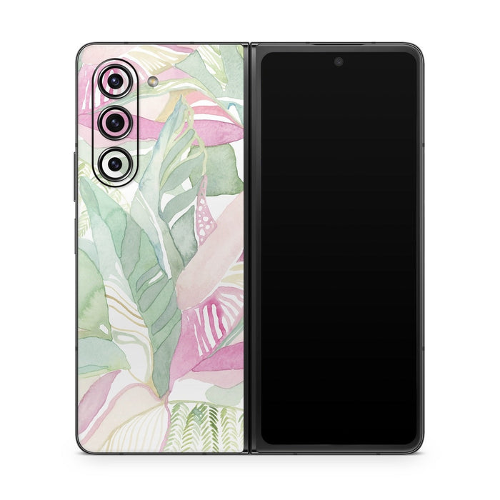 Tropical Leaves - Samsung Galaxy Z Fold5 Skin