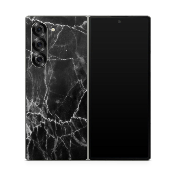 Black Marble - Samsung Galaxy Z Fold6 Skin
