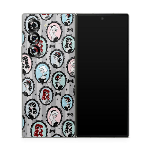 Cameo Dolls - Samsung Galaxy Z Fold6 Skin - eZthings USA WE SORT ALL THE CRAZIEST GADGETS, GIZMOS, TOYS & TECHNOLOGY, SO YOU DON'T HAVE TO.