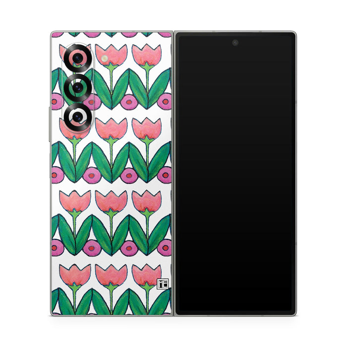 Deco Tulips - Samsung Galaxy Z Fold6 Skin