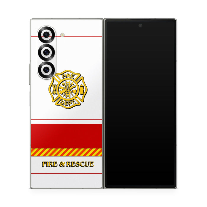 Fireproof - Samsung Galaxy Z Fold6 Skin - eZthings USA WE SORT ALL THE CRAZIEST GADGETS, GIZMOS, TOYS & TECHNOLOGY, SO YOU DON'T HAVE TO.