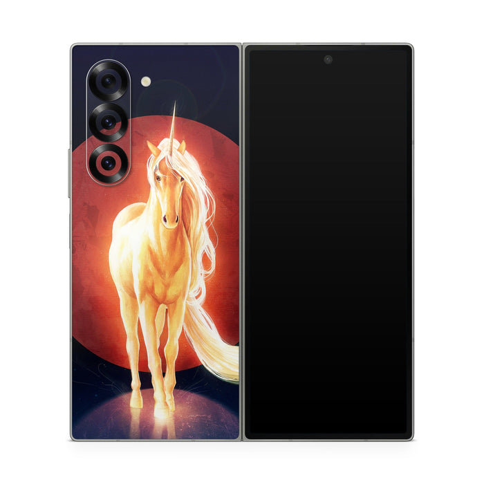 Last Unicorn - Samsung Galaxy Z Fold6 Skin - eZthings USA WE SORT ALL THE CRAZIEST GADGETS, GIZMOS, TOYS & TECHNOLOGY, SO YOU DON'T HAVE TO.