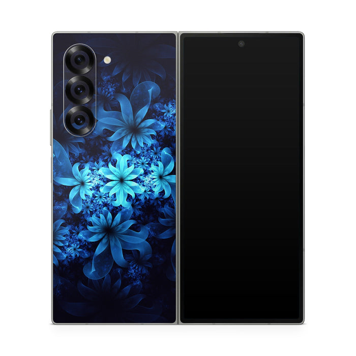 Luminous Flowers - Samsung Galaxy Z Fold6 Skin - eZthings USA WE SORT ALL THE CRAZIEST GADGETS, GIZMOS, TOYS & TECHNOLOGY, SO YOU DON'T HAVE TO.