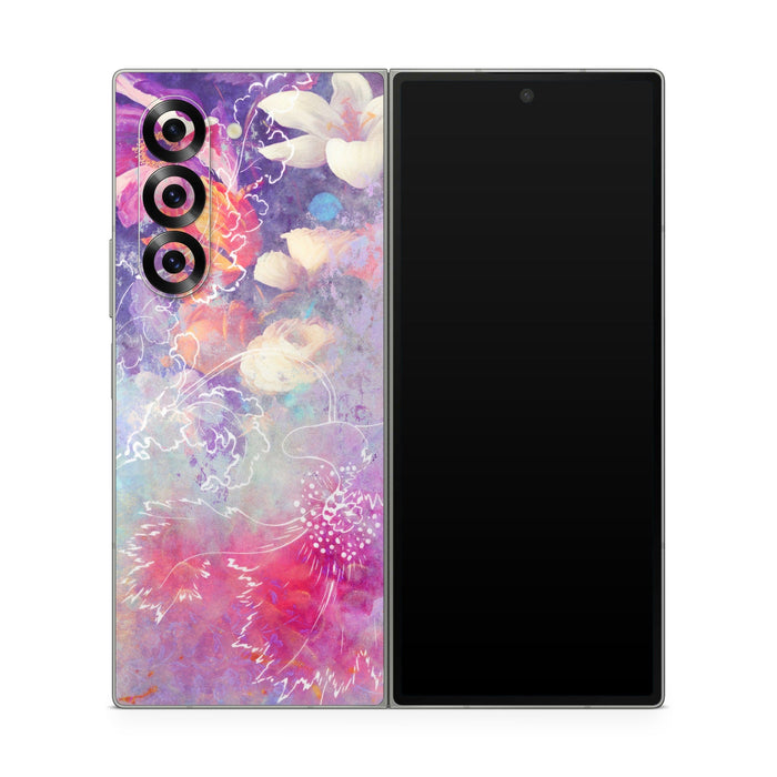 Sketch Flowers Lily - Samsung Galaxy Z Fold6 Skin