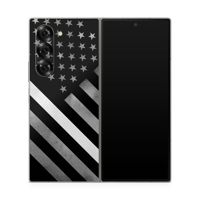 Thin White Line Hero - Samsung Galaxy Z Fold6 Skin