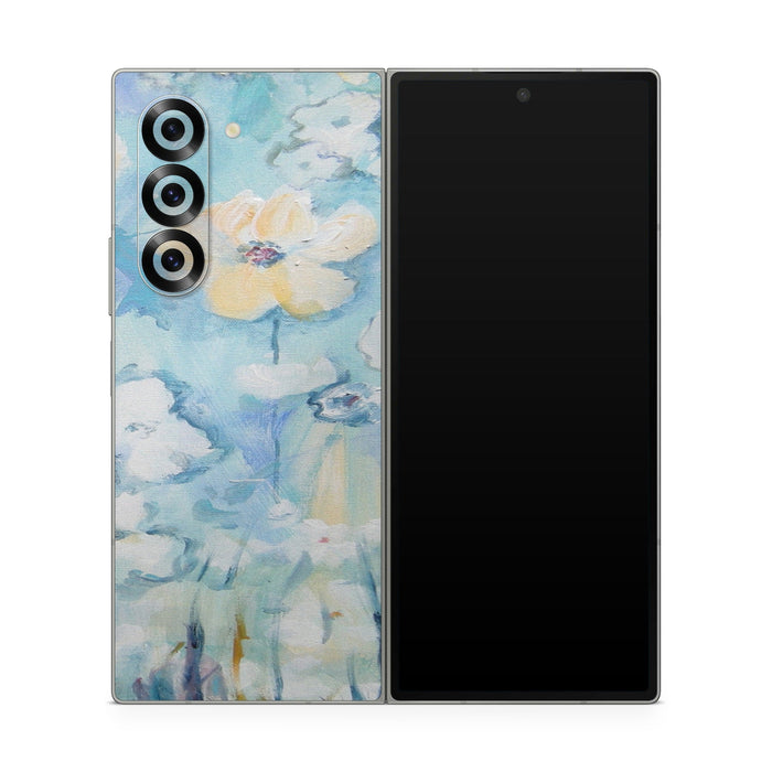 White & Blue - Samsung Galaxy Z Fold6 Skin