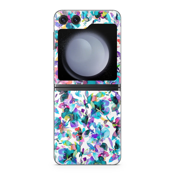 Aquatic Flowers - Samsung Galaxy Z Flip5 Skin